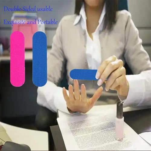 Transun Moo Mini Nail Files Bulk 100 Pack - 2 Inch Disposable Emery Boards for Manicure and Pedicure