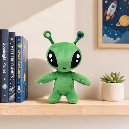 Green Alien Plush Toy - Ultra-Soft Stuffed Animal Doll for Kids