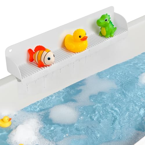Duseu Silicone Bathtub Splash Guard with 10 Suction Cups