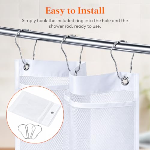 Lifewit 14" x 30" Shower Caddy - 7 Pocket Hanging Organizer for Travel