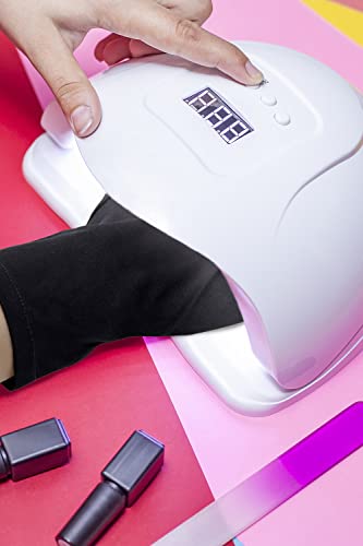 Penta Angel Anti-UV Fingerless Gloves for Gel Nail Lamp Manicure
