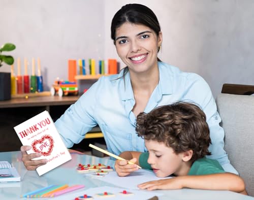 Teacher Valentine's Day Cards with Envelopes - 4x6 Appreciation Gifts