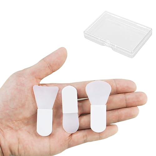 NaYiissi 3-Piece Silicone Face Mask Applicator Brush & Spatula Set