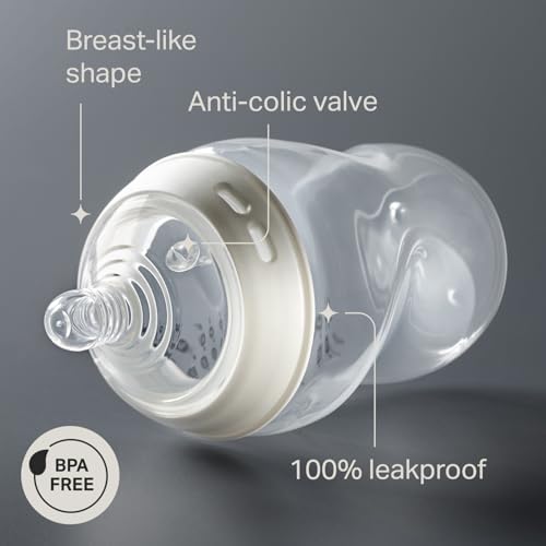 Tommee Tippee Natural Start Anti-Colic 9 oz Wide Neck Baby Bottles - Pack of 4