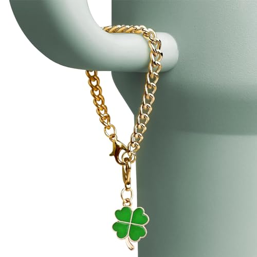 Clover Straw Cover Caps for Stanley 8MM Straws - 3 Pack with Chains