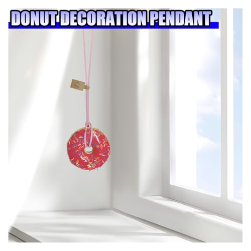 YoRise Strawberry Donut Car Rear View Mirror Hanging Ornament