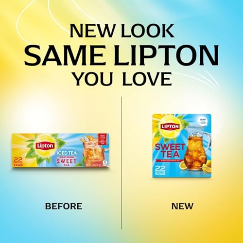 Lipton Southern Sweet Iced Tea Bags - Family Size, 44 Count