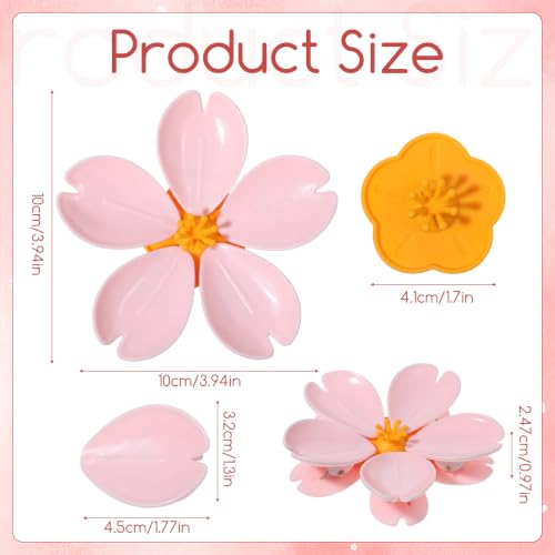Cherry Blossom Magnet Bag Clips - Cute Reusable Fridge Sealing Clips