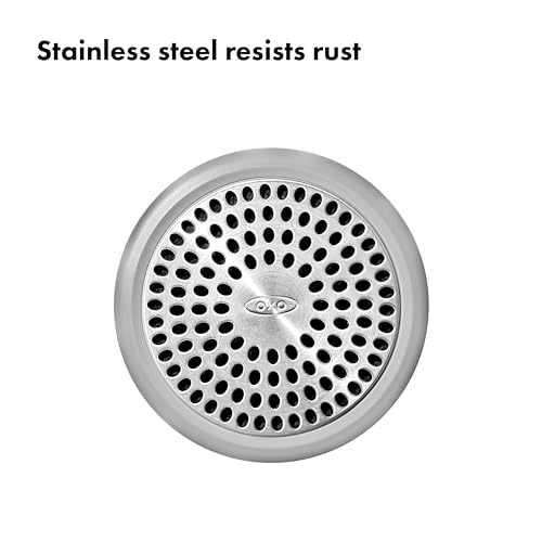 OXO Good Grips Bathtub Drain Protector - 2 Pack, Stainless Steel