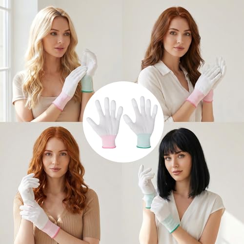 Heat Resistant Gloves 4PCS for Hair Styling and Quilting Sewing