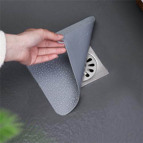 Silicone Drain Cover Set - 4 Pieces, 6x6 inch, Reusable Kitchen & Bath