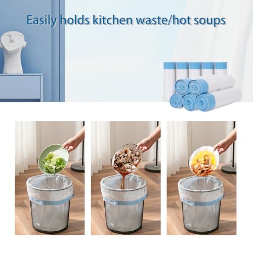 Drawstring Trash Bags - 12L Bin Liners, 75 Count, 45x50cm