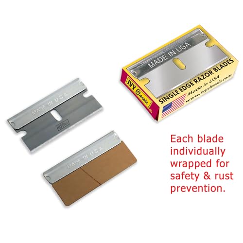 IVY Classic Single-Edge Razor Blades, High-Carbon Steel, 10 Pack