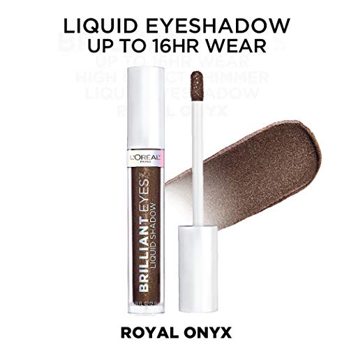 L'Oreal Paris Brilliant Eyes Shimmer Liquid Eye Shadow, Royal Onyx