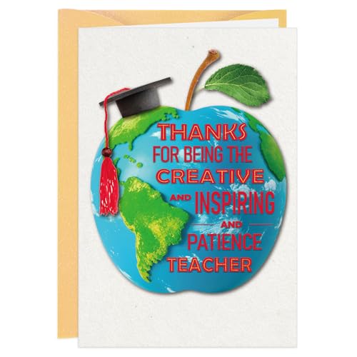 FLYAB Teacher Appreciation Thank You Cards - 5.5"x8" with Envelope
