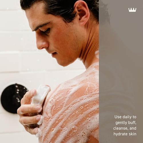 Cremo Exfoliating Body Bar Soap for Men - Vintage Suede Scent, 5 oz