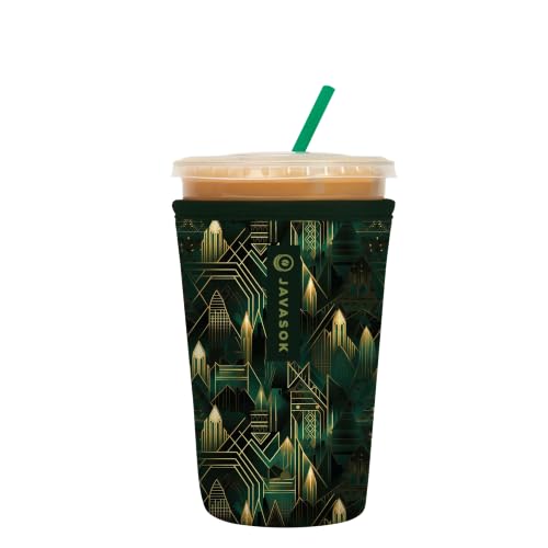 Sok It JavaSok Iced Coffee & Cold Soda Cup Sleeve City Limits Medium 22-28oz