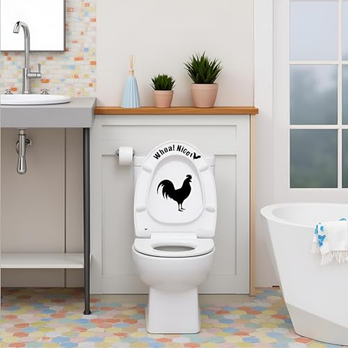 Funny Toilet Seat Sticker Waterproof Vinyl Prank Wall Art Decor