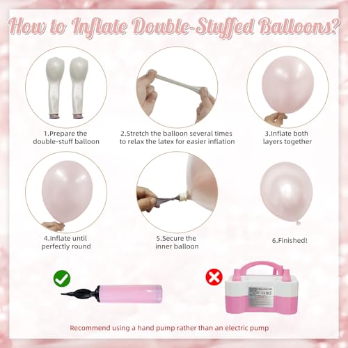 Dusty Pink Balloon Arch Kit - Light Pink Garland for Parties