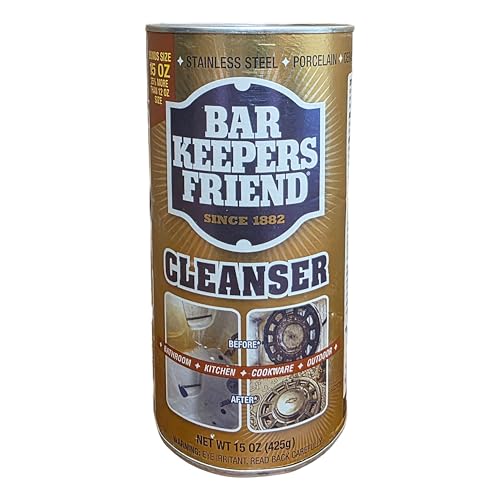 Bar Keepers Friend Cleanser & Polish - 15 oz All-Purpose Cleaning Powder