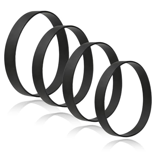 4-Pack Vacuum Cleaner Belts for Models 1604895, 3437F, 3508 - Durable Rubber Replacement