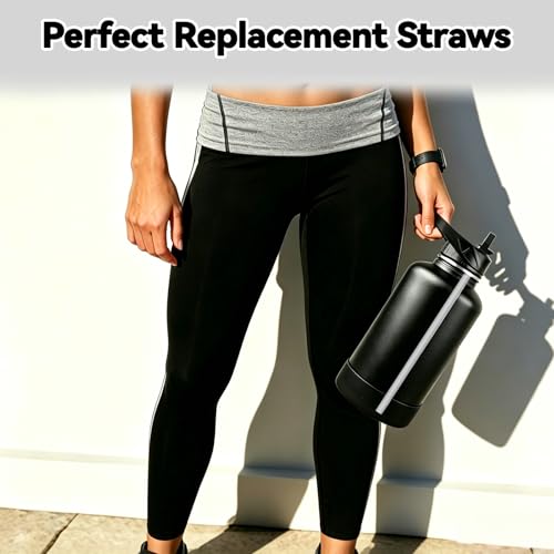 TERPINK Replacement Straws for CIVAGO Bottles - 4 Pack with Brush