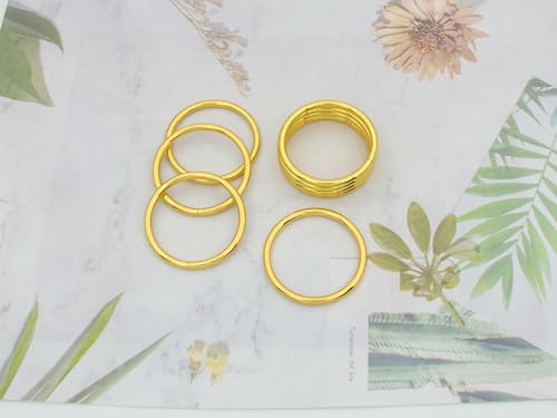 40pcs Heavy Duty Metal O Rings for Pet Collars & Sewing