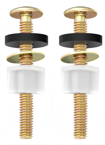 Universal Metal Toilet Seat Screws Kit - Durable Fastener Set