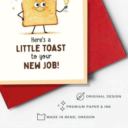 New Job Card and Keychain Gift Set - Congratulations Farewell Present