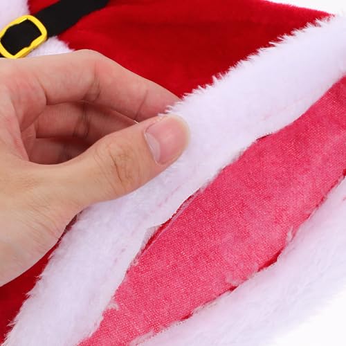 Santa Dress Wine Bottle Cover - 2pcs Christmas Holiday Party Decor