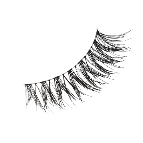 Ryidkcs Wispy False Eyelashes 12mm, 5 Pairs Reusable Clear Band Strip Lashes