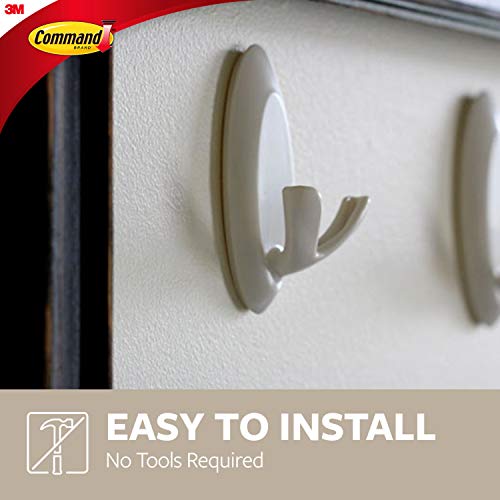 Command 3M Quartz Double Hook - Easy to Use Wall Hook