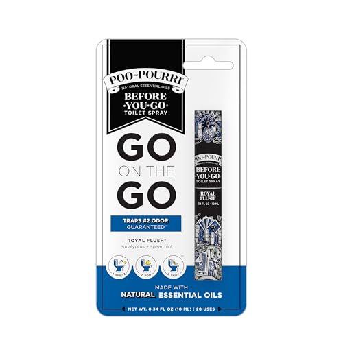 Poo-Pourri Royal Flush Toilet Spray, Travel Size 10mL (Pack of 2)