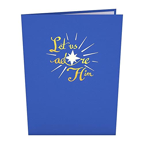 Nativity Christmas Tree Pop-Up Card for Holidays - 3D Greeting Card for Her & Him