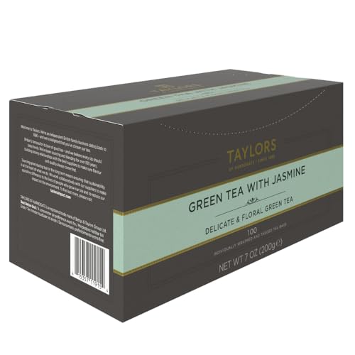 Taylors of Harrogate Green Tea with Jasmine, 100 Count