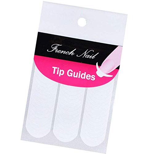 Czhotg 240 Pcs French Manicure Nail Art Tip Guide Stickers and Stencils