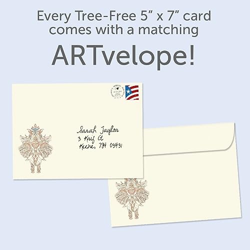 Vibrant Diwali Card with Envelope - 5"x7" - Eco-Friendly Design