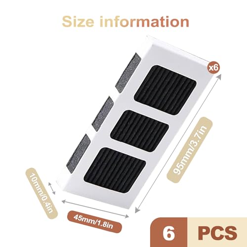 6-Pack Refrigerator Air Filter Replacement for Electrolux & Frigidaire
