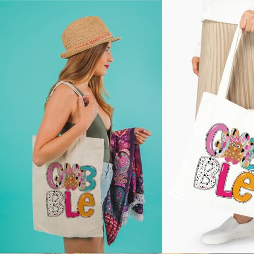 Fall Thanksgiving Halloween Tote Bag Gift for Women Friend Gobble 1