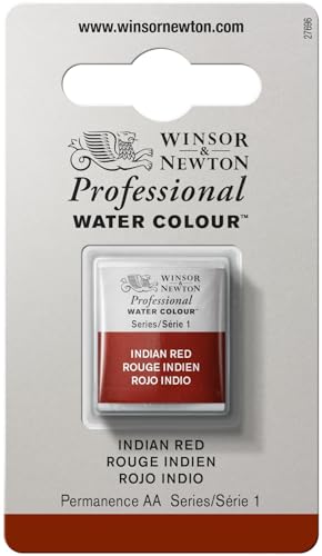 Winsor & Newton Professional Watercolor Half Pan - Indian Red