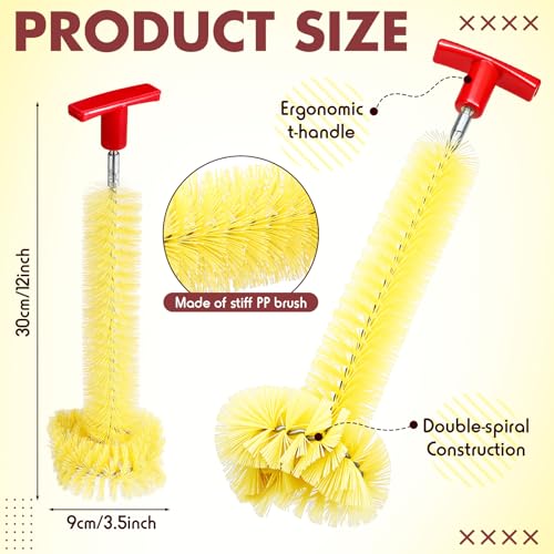 Ferrochef 12'' Garbage Disposal Cleaner Brush - Stiff Bristles for Easy Drain Cleaning