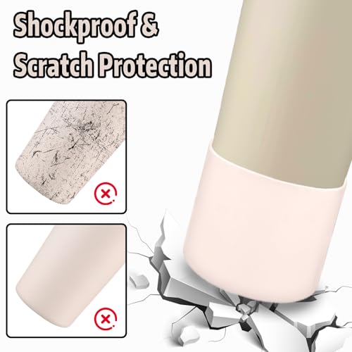 2-Pack Protective Silicone Boots for Owala 30oz & 40oz FreeSip Sway Bottles & Tumblers?High-Quality, Easy-Remove Large Opening, Stability & Scratch Protection (Light Pink)