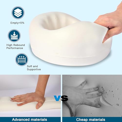 Ergonomic Memory Foam Travel Neck Pillow for Airplanes & Cars