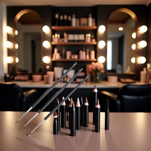 Sluswallow 3 Pcs Fine Eyeliner Brush Set Ultra-Precise Makeup Wands
