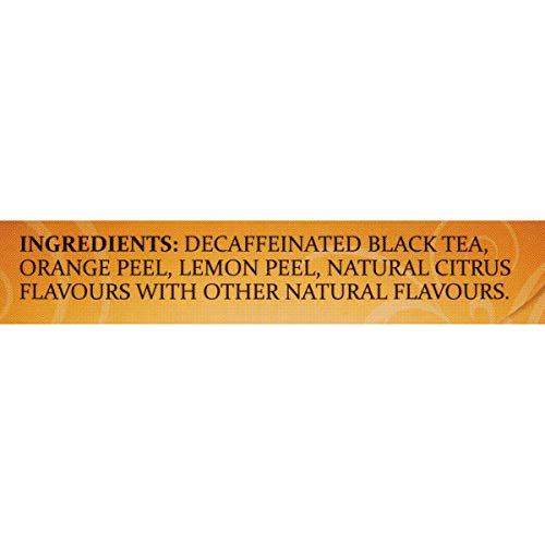 Decaf Lady Grey Black Tea - Twinings, 20 Bags, Orange & Lemon Peel, Individually Wrapped