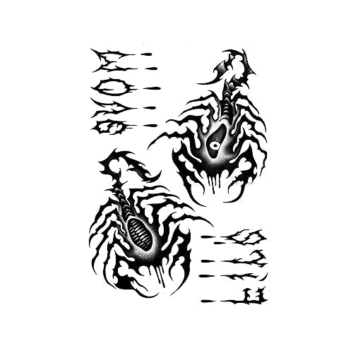 JIANG Small Temporary Finger Tattoos Waterproof Realistic Fake Tattoos