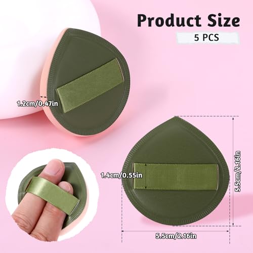 ZEYIYER 5 PCS Foundation Sponge Powder Puff Teardrop Makeup Sponges