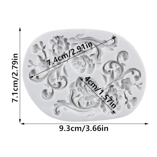 Baroque Silicone Fondant Mold for Cake Decoration & Crafts