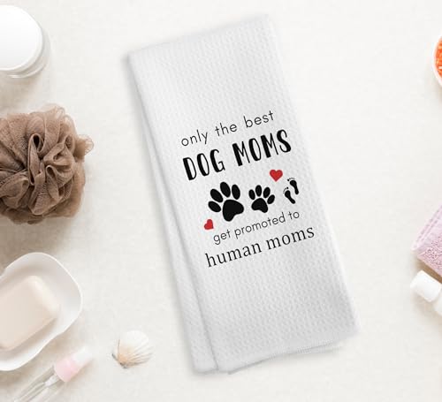 Promoted to Human Mom Towel, 16x24 Inch Soft Absorbent Decorative Gift