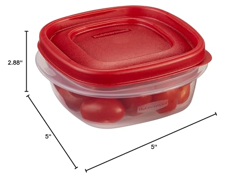 Rubbermaid Easy Find Lids Food Storage Containers, 1.25 Cup Set